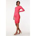 Bobi Shirred Skirt Raspberry Women's Size Large