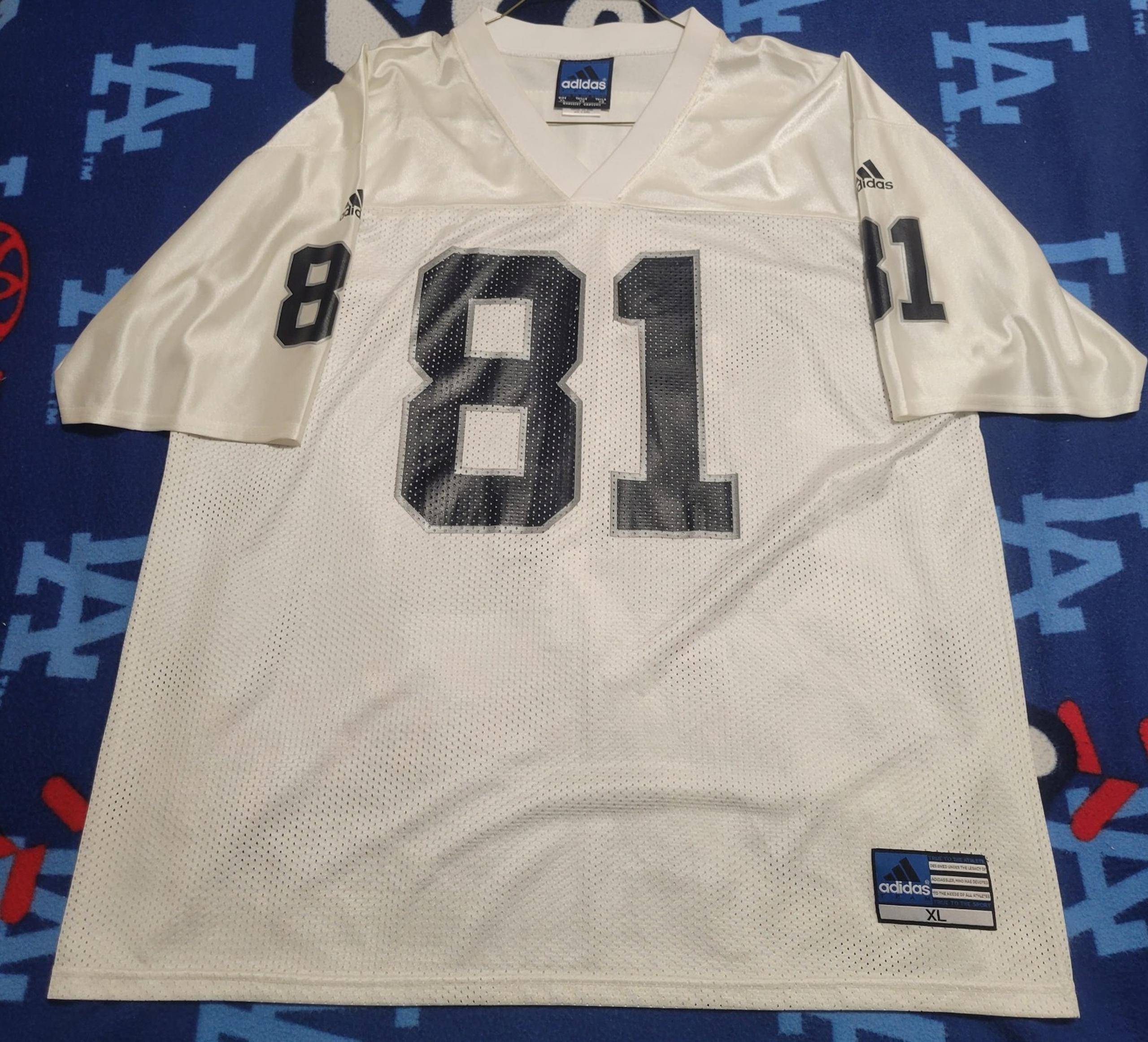 Used vintage 2000-01 Oakland Raiders Tim Brown Adidas jersey, Men's XL