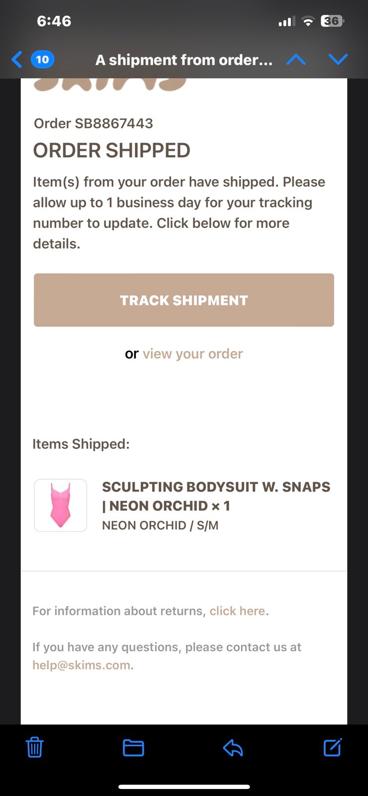 skims bodysuit small