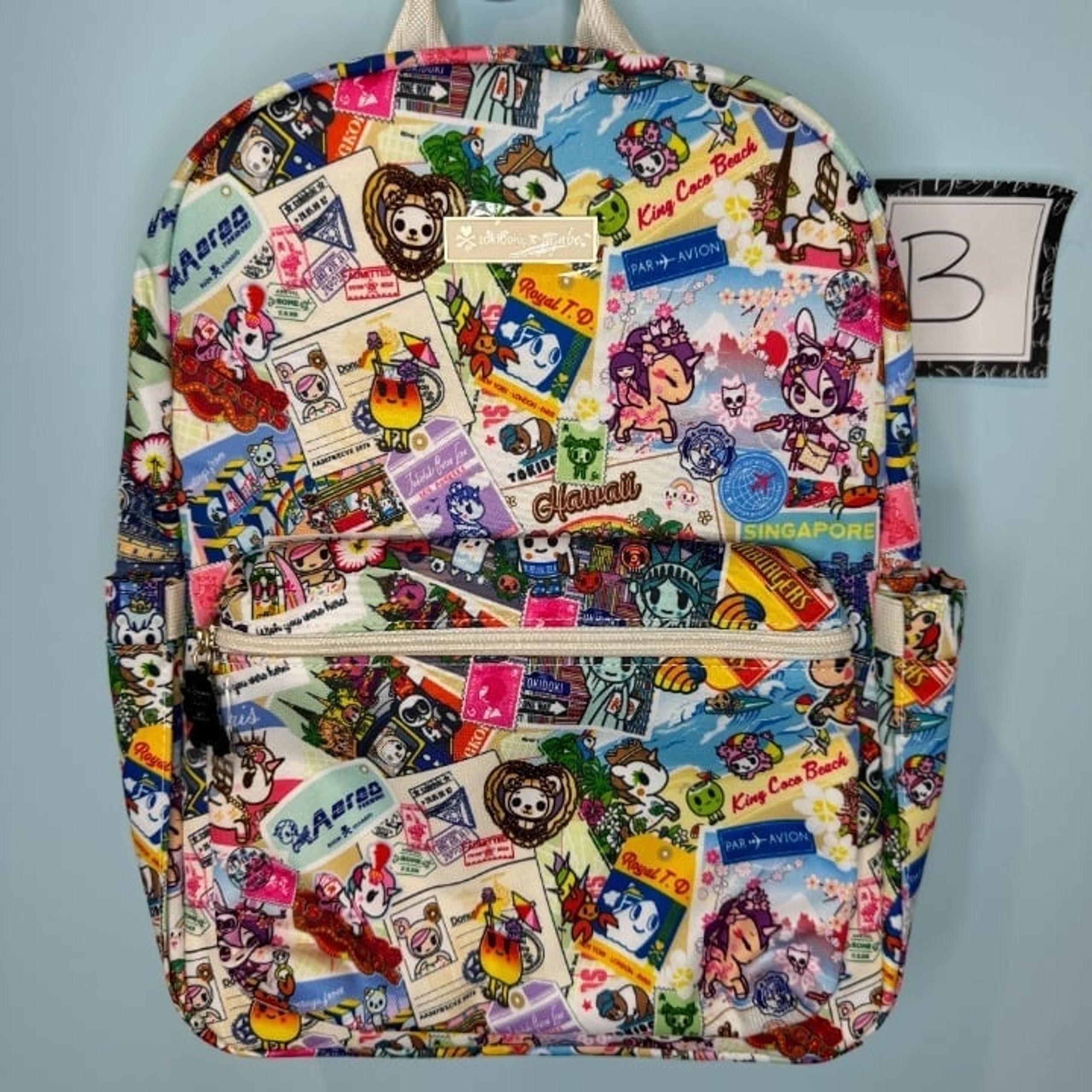 NWT Ju-Ju-Be x Tokidoki Kawaii Round the World Midi Backpack B