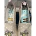 Disney x Toms Seven Dwarfs Printed Canvas Slip Ons Women's Size 9 Lilac New