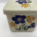 Figgjo Mayflower ceramic lidded box floral print Norway Sugar salt box Scandinav