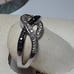 .23ctw Real round Blue & White Diamond Weaved Sterling Silver S-7 Ring #19865