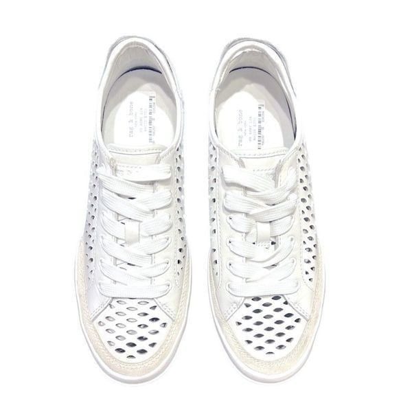 Rag & Bone Army cutout low top sneakers size 38/8 white new without box