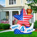 4th of July Inflatable Star American Flying Bald Eagle 5.2FT
