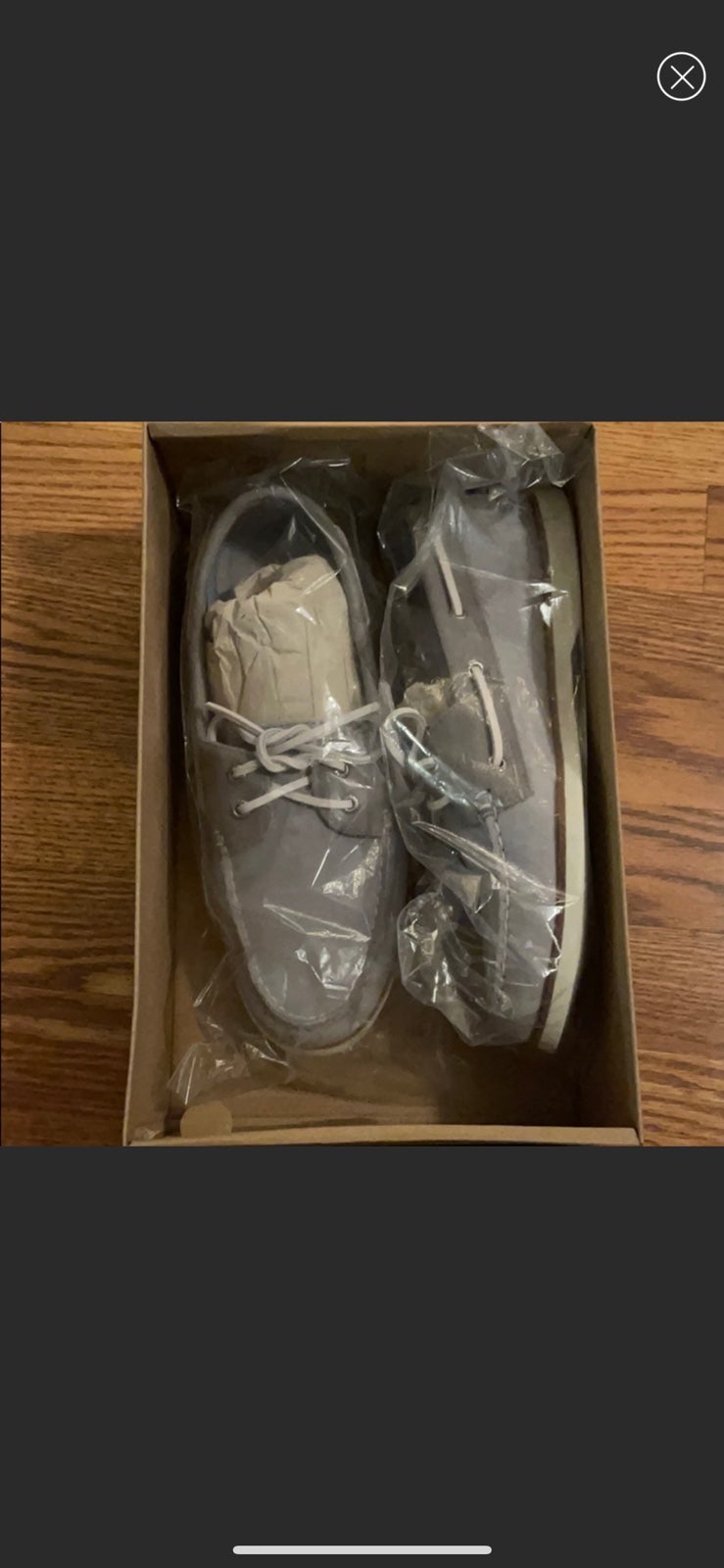 Sperry Gold Cup AO 2-Eye Leather Boat 9.5 Grey