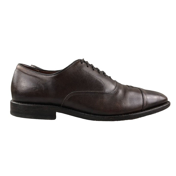 Allen Edmonds Mens Size 10D Park Avenue Brown Leather Cap Toe Oxford Shoes 425