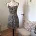 Vintage 90s MERIVALE AUSTRALIA lined Snake print dress S