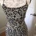 Vintage 90s MERIVALE AUSTRALIA lined Snake print dress S