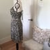 Vintage 90s MERIVALE AUSTRALIA lined Snake print dress S