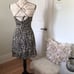 Vintage 90s MERIVALE AUSTRALIA lined Snake print dress S