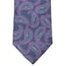 Daniel Cremieux Purple Paisley 100% Silk Neck Tie Made In Italy
