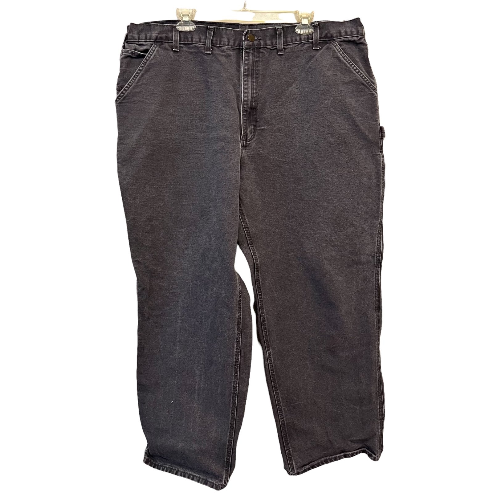 Carhartt Mens Canvas Workwear Gray pants size 44 32 length