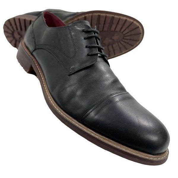 Vintage Foundry Co. Cyrus Black Leather Cap Toe Oxfords Men’s Size 12