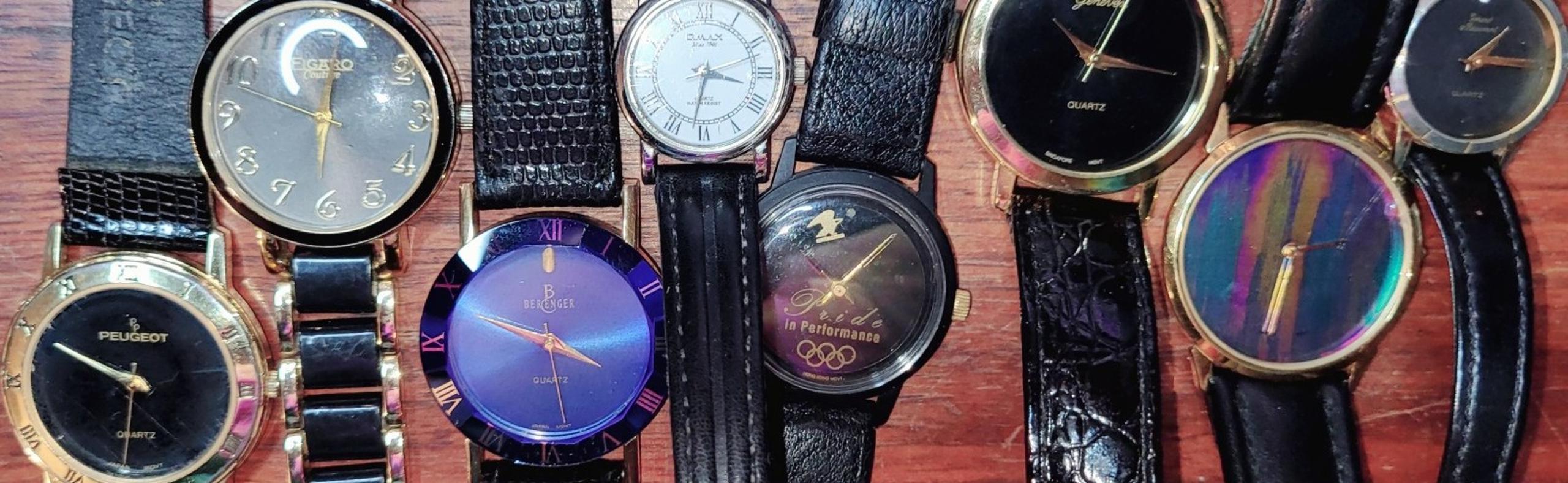 After 5 -- A Collection of Eight Quartz Movement Men's Watches