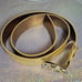 Michael Kors Gold MK Buckle Shiny Textured Belt SZ: M NWOT