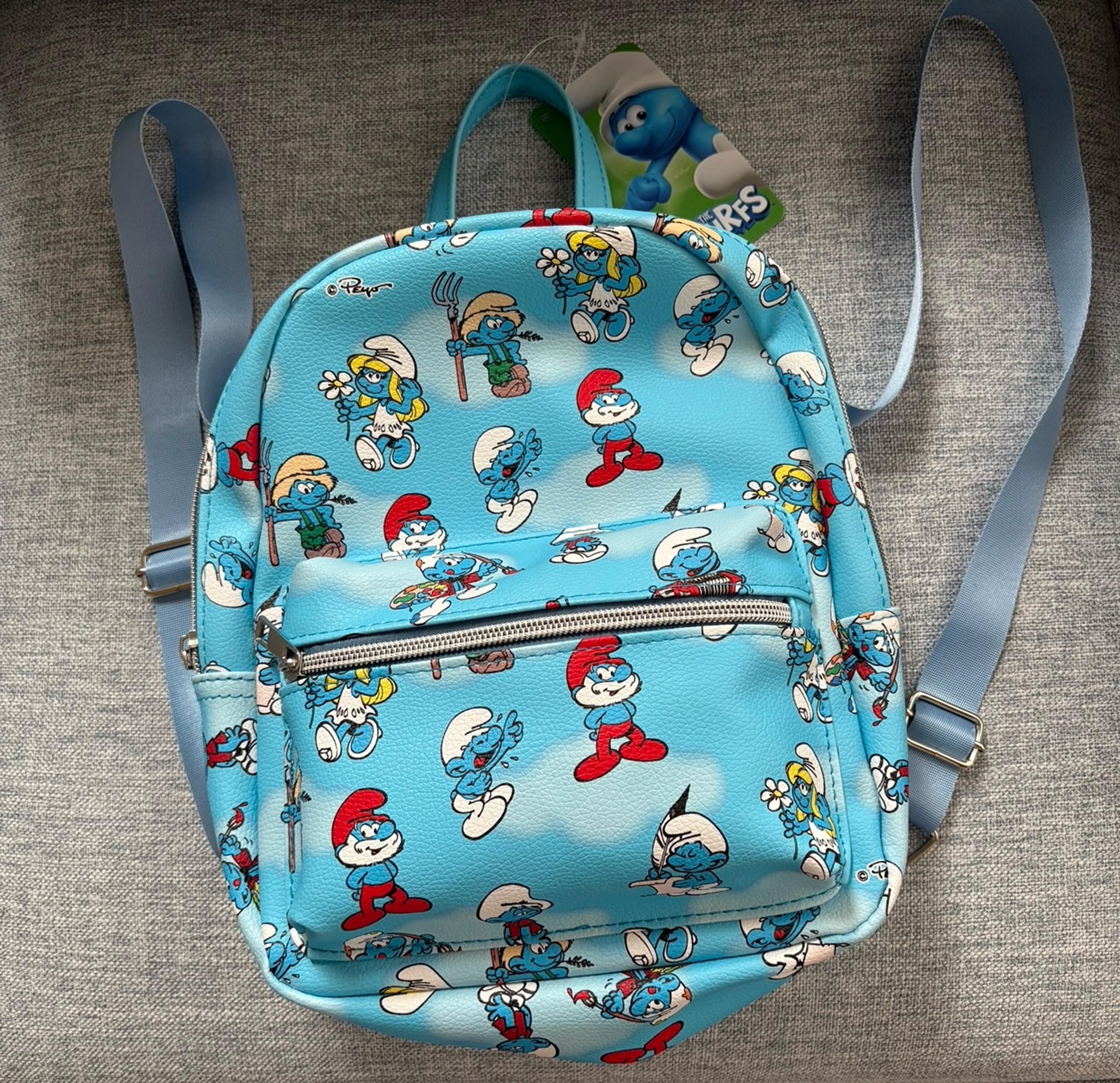 The Smurfs 10.5 inch Backpack New with Tags!