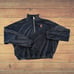 Nike Court Tennis Fall London 1/4 Zip Black Velour Jacket Women Size Small