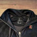 Nike Court Tennis Fall London 1/4 Zip Black Velour Jacket Women Size Small