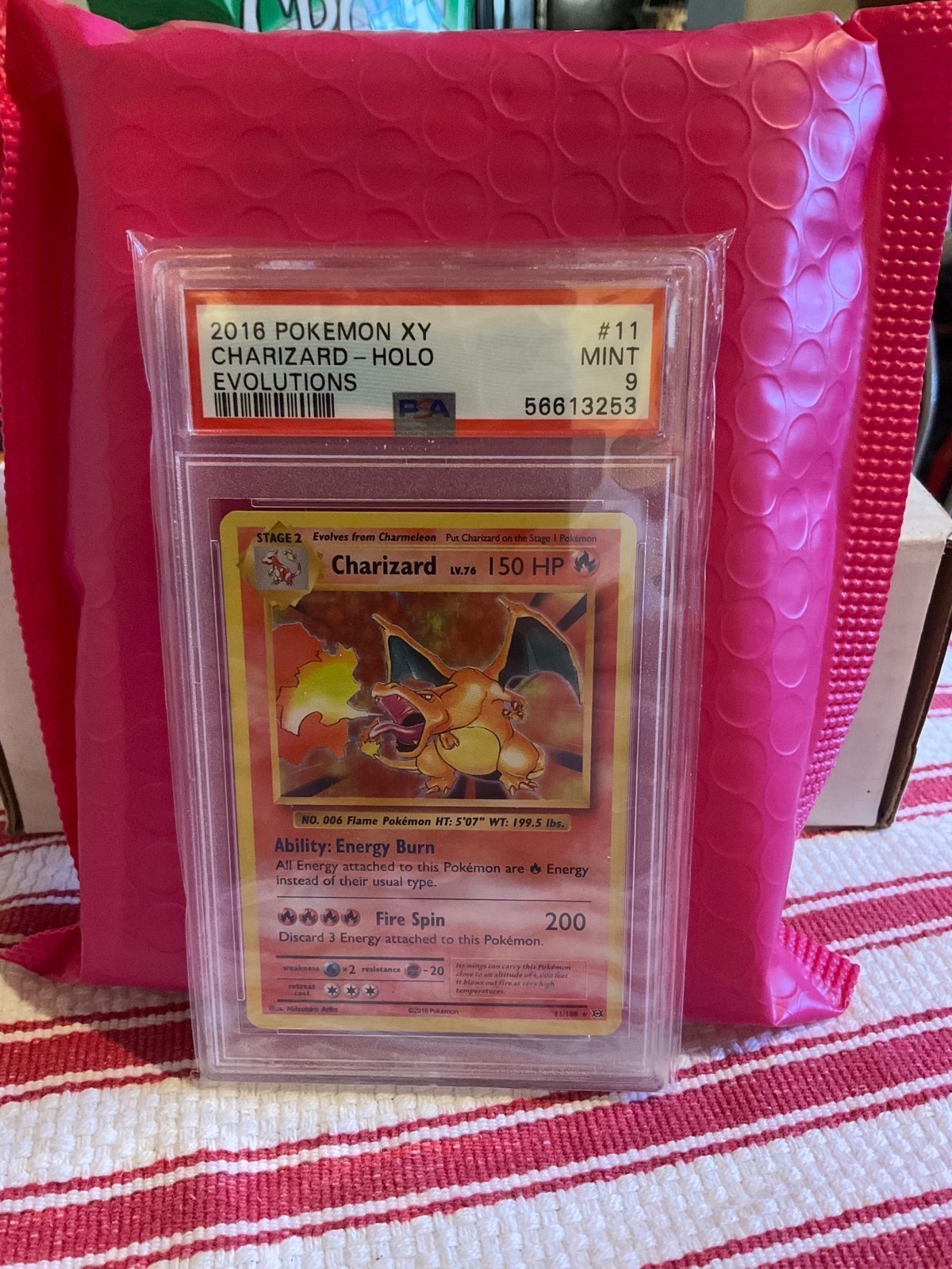 2016 XY Evolutions Holo Charizard PSA Mint 9