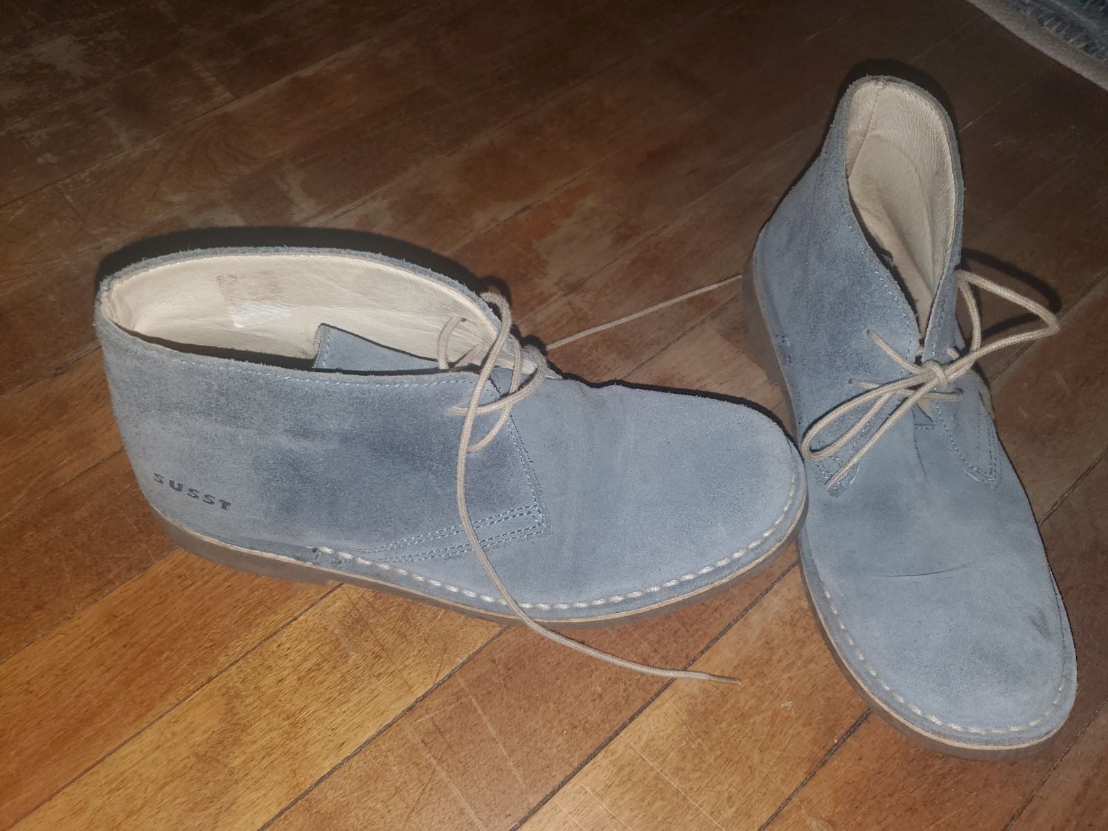 Susst blue suede shoes size 38