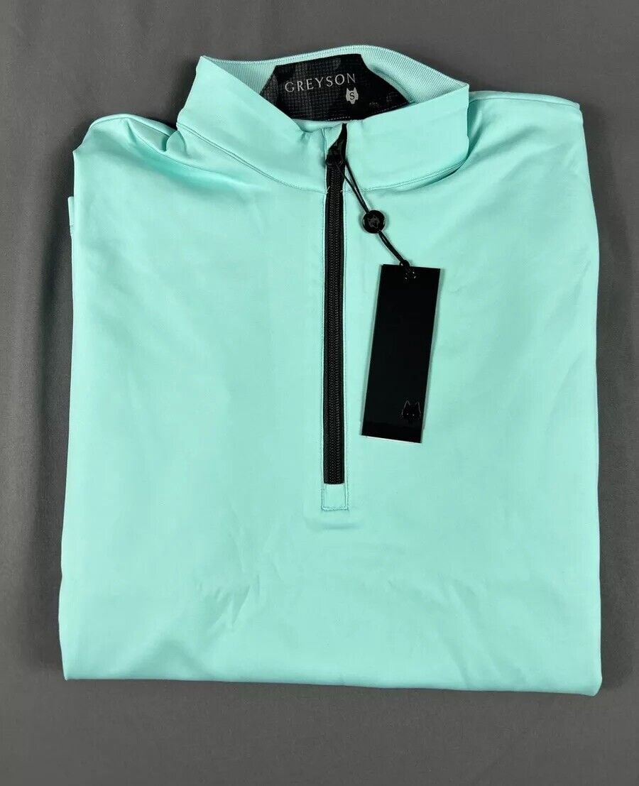 Greyson Golf Pullover Sequoia 1/4 Zip Small Skystone Blue NWT MSRP 200