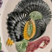 Ceramic Turkey Serving Tray Large Vintage