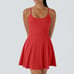 Halara Softlyzero Plush Backless Adjustable Strap 2-in-1 Pocket Mini Dress NWT