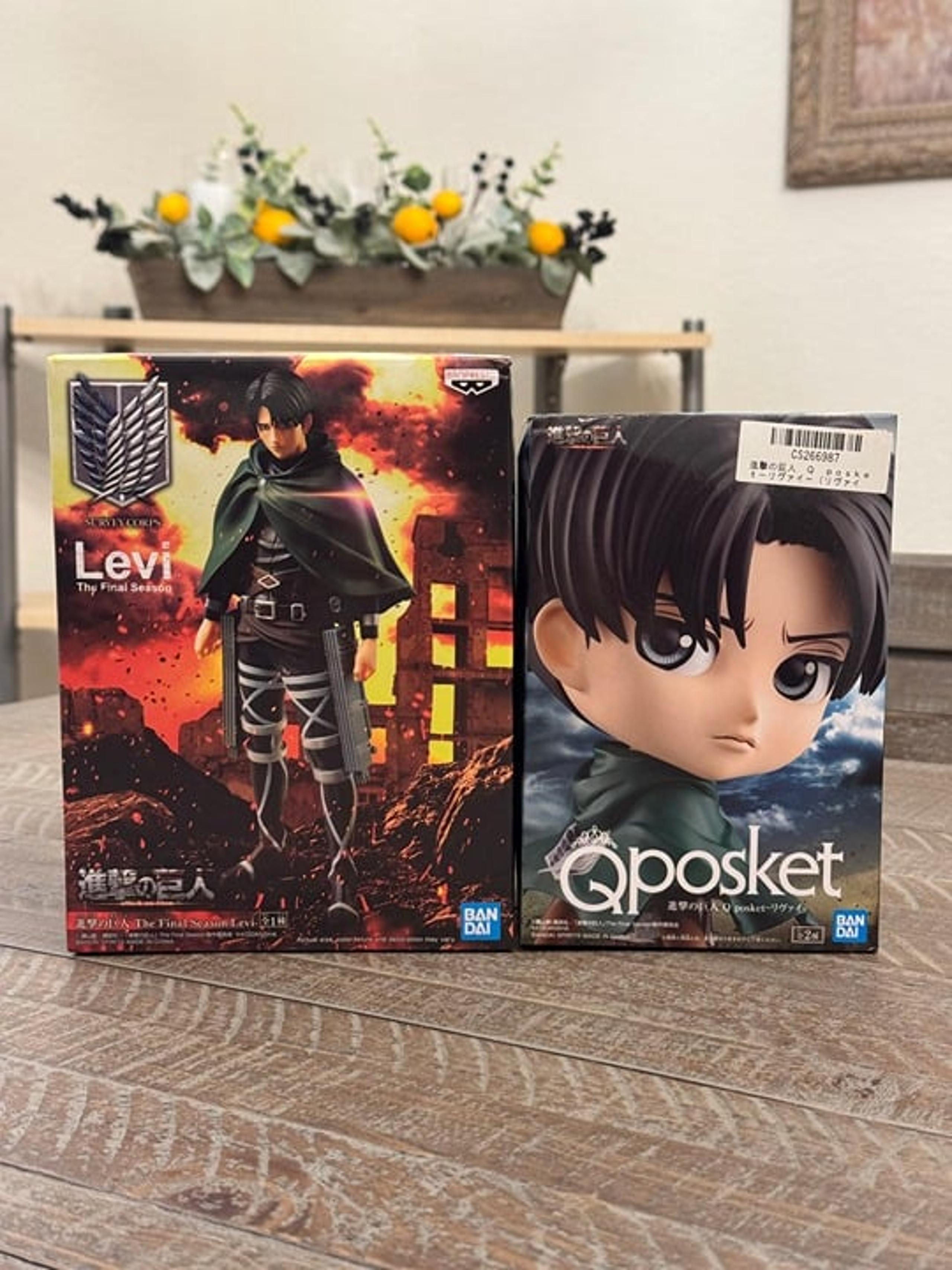 Levi AoT Figure Duo - Banpresto + Q Posket