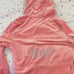 NWT juicy couture Strawberry ice pink track suit size xl Bedazzled butt and ba
