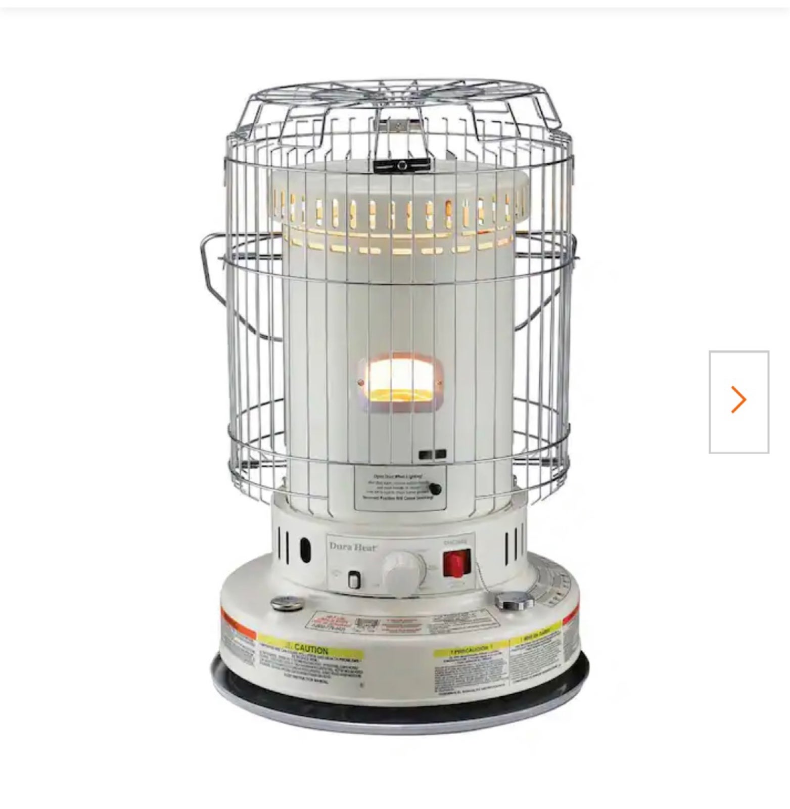 Portable Convection Kerosene Heater Provides 23,800 Btu's of Warmth