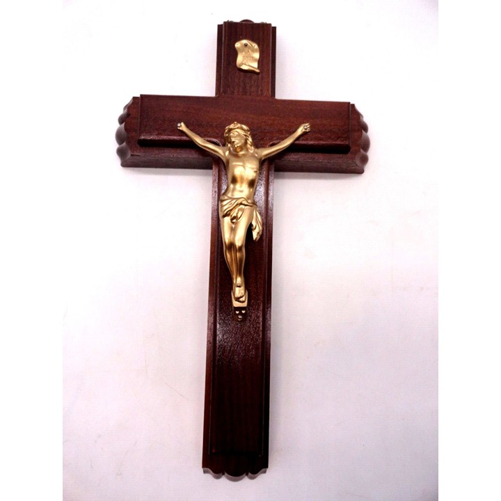 Last Rites Crucifix Wood 13 Cross Candles Holy Water Vial Catholic Priest Kit