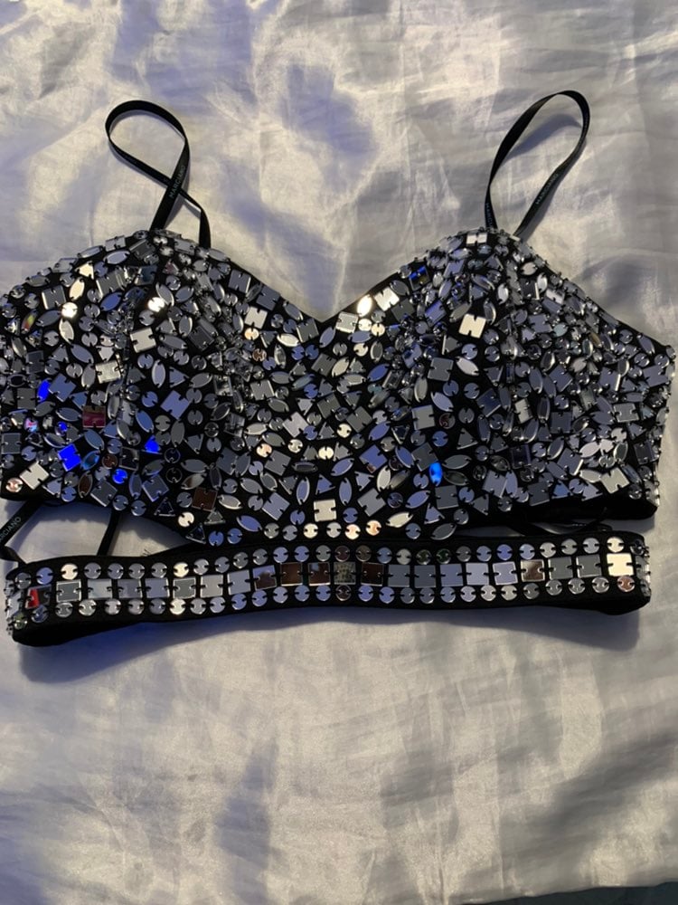 Embellished bustier
