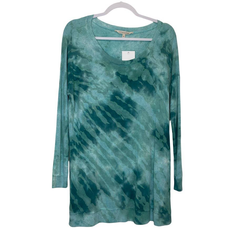 online sales Soft Surroundings Medium Tunic Top Shirt Sleeve Length 3/4 Dye Tie Green Women's Women online sales Soft Surroundings Medium Tunic Top Shirt Sleeve Length 3/4 Dye Tie Green Women's Women