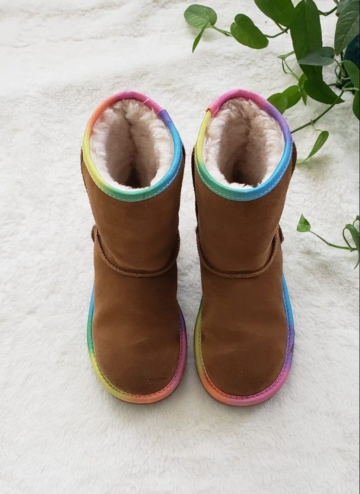 Authentic Uggs Rainbow junior girls boots J2 !