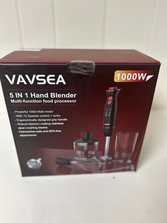 Hand Blender New - VAVSEA 5 in 1 Hand Blender Multi-function food processor