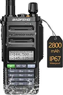 Baofeng UV-9R Pro Dual Band shops Two-Way Radio, IP67, w 16 Custom Programmed Channels