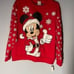 Disney Mickey Mouse Christmas Sweatshirt Light Up Medium