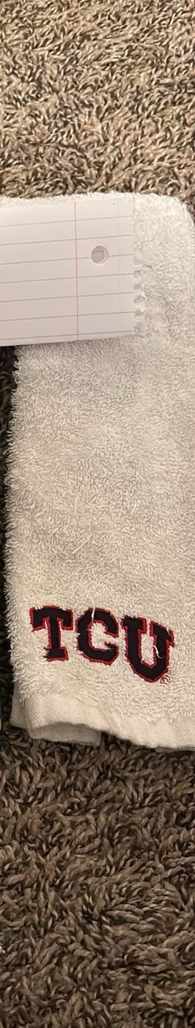 TCU blood Frog Football Towel