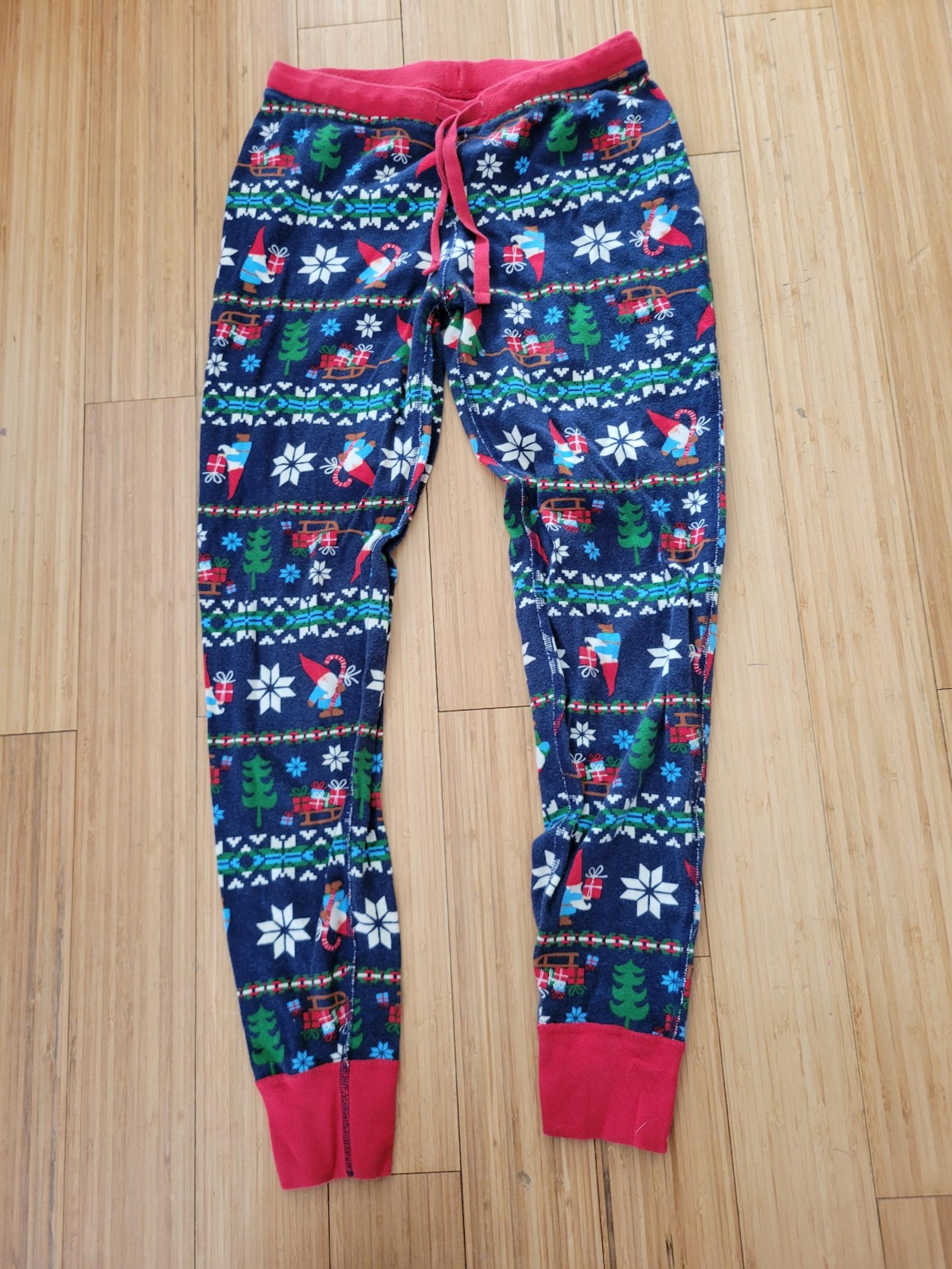 Hanna Andersson Organic Cotton Gnome Christmas Pajama Pants Women’s Size small