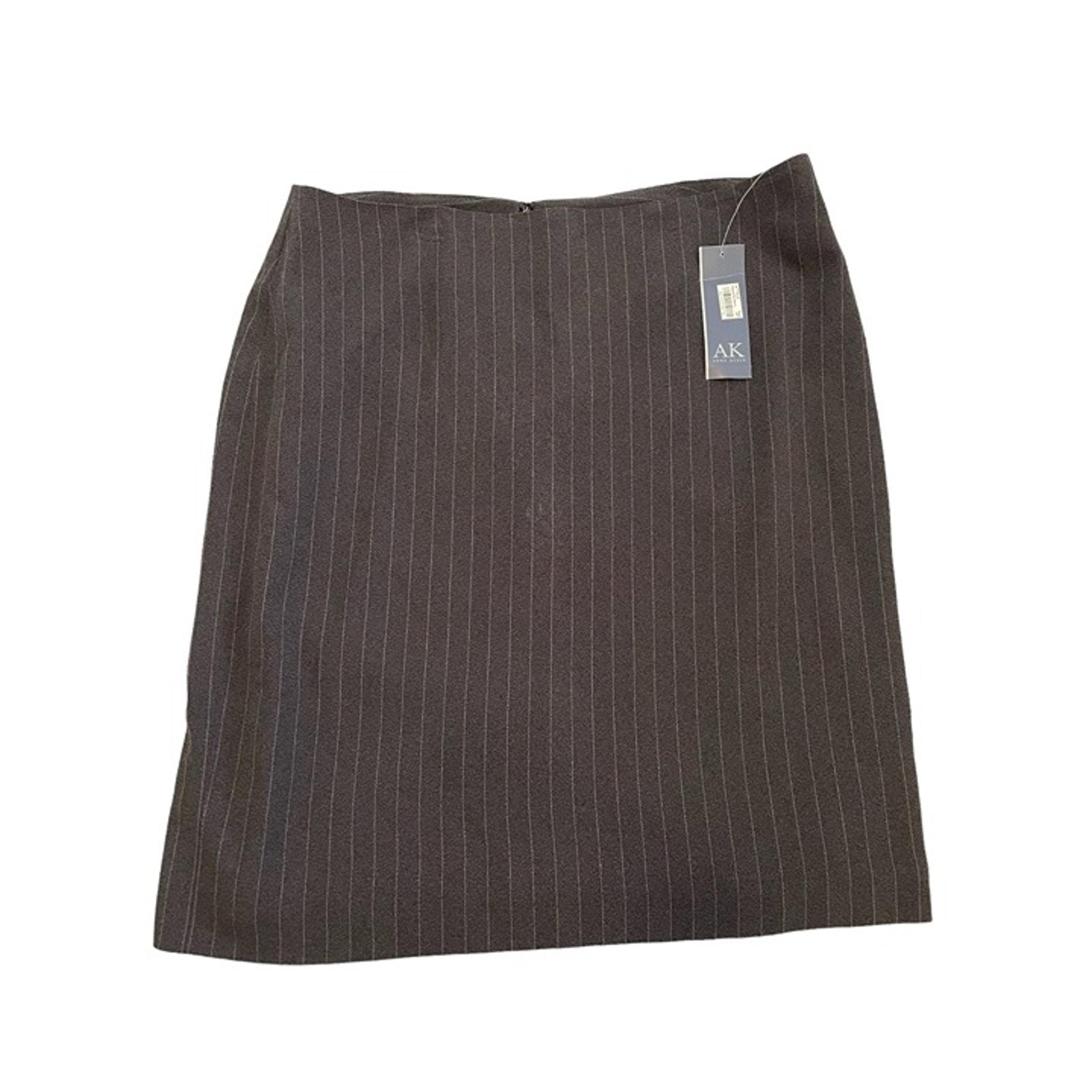 ANNE KLEIN Dark Grey A-line Skirt Size 16 NWT