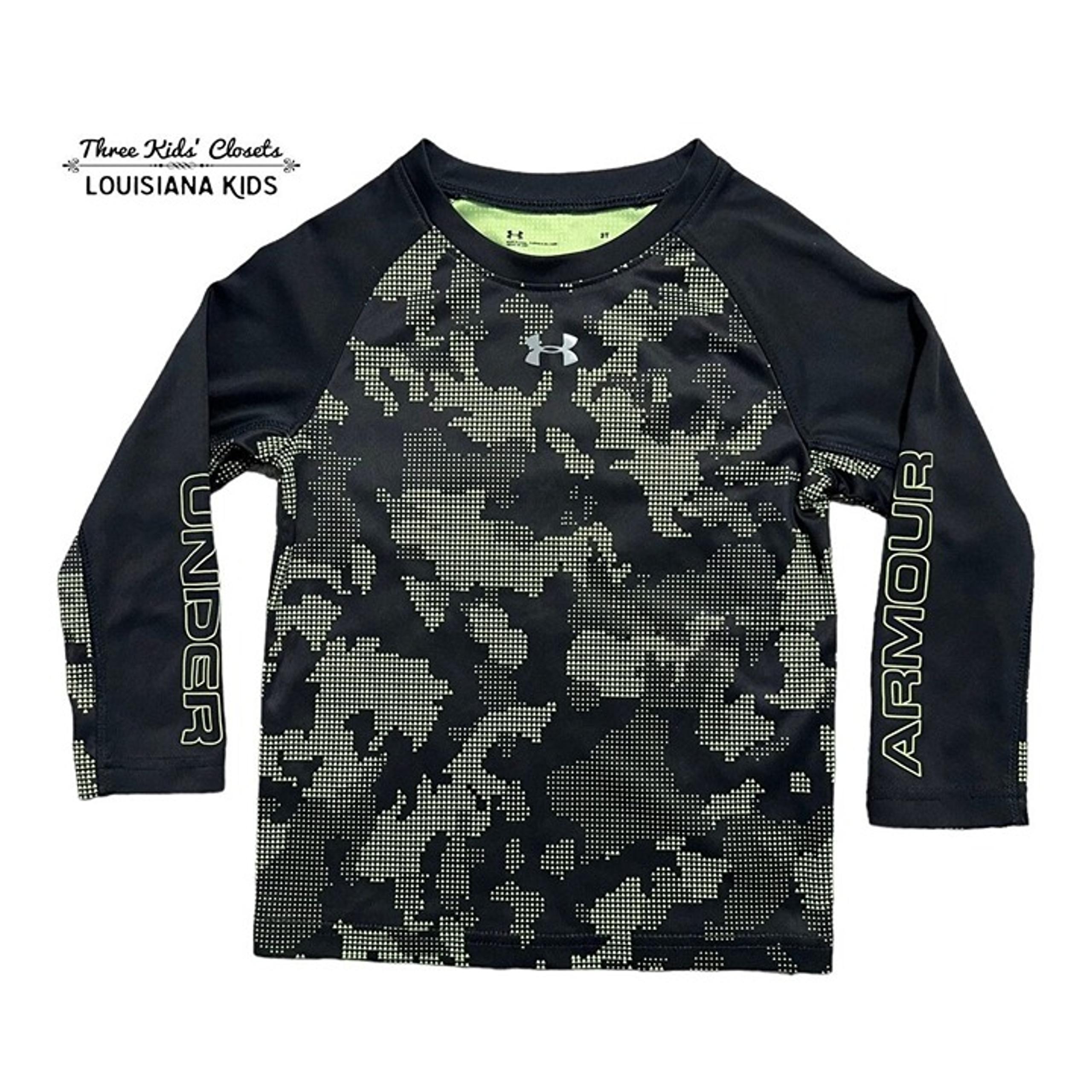 3T Black & Green Camouflage Shirt - Under Armour