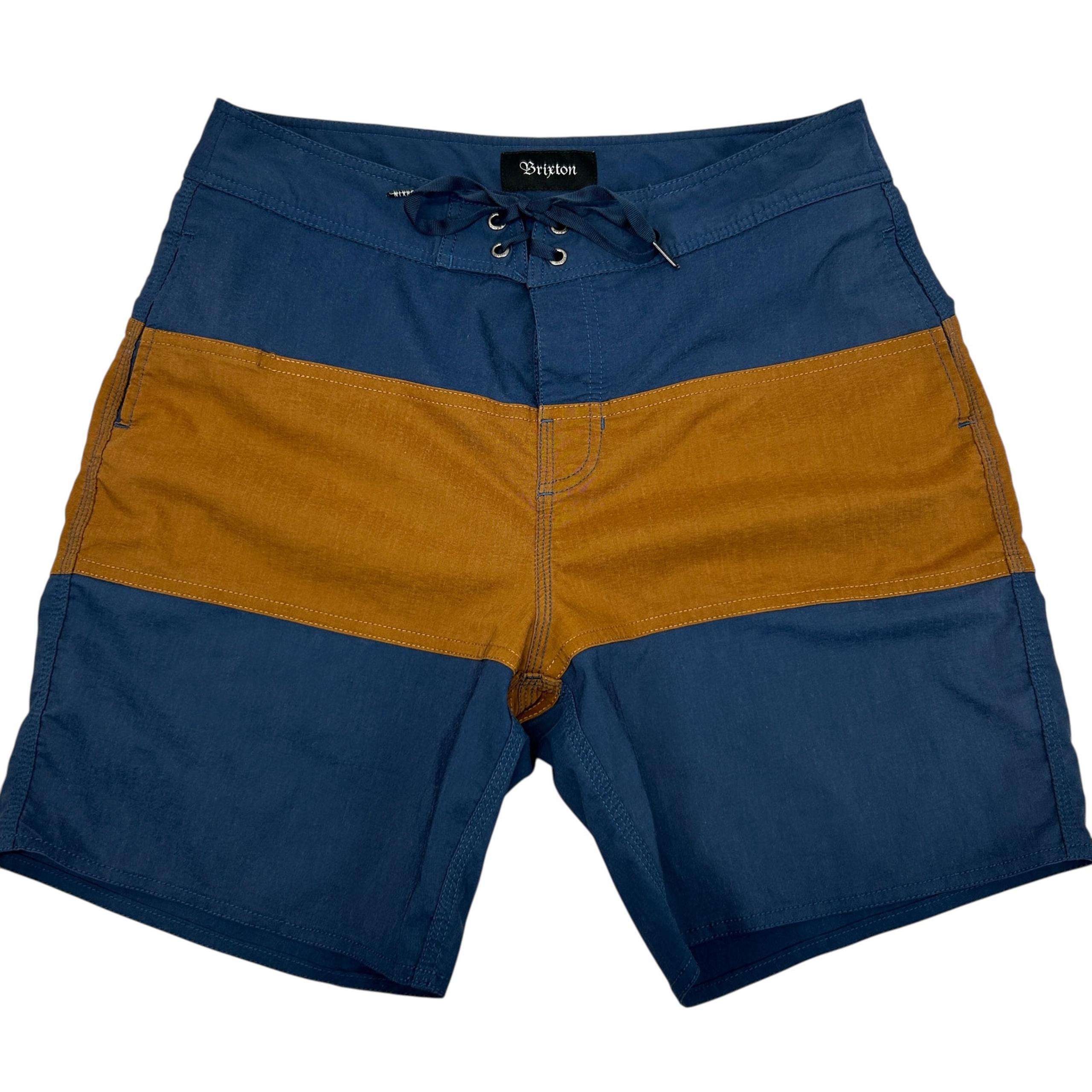 Brixton Board Shorts Mens 30 Blue Swim Swimming Swimmer Surfer Surfing BRXTN