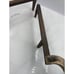 Vtg Andirons Brass Steeple Top Cast Iron Set Stamped Black Block Plinth 19.5