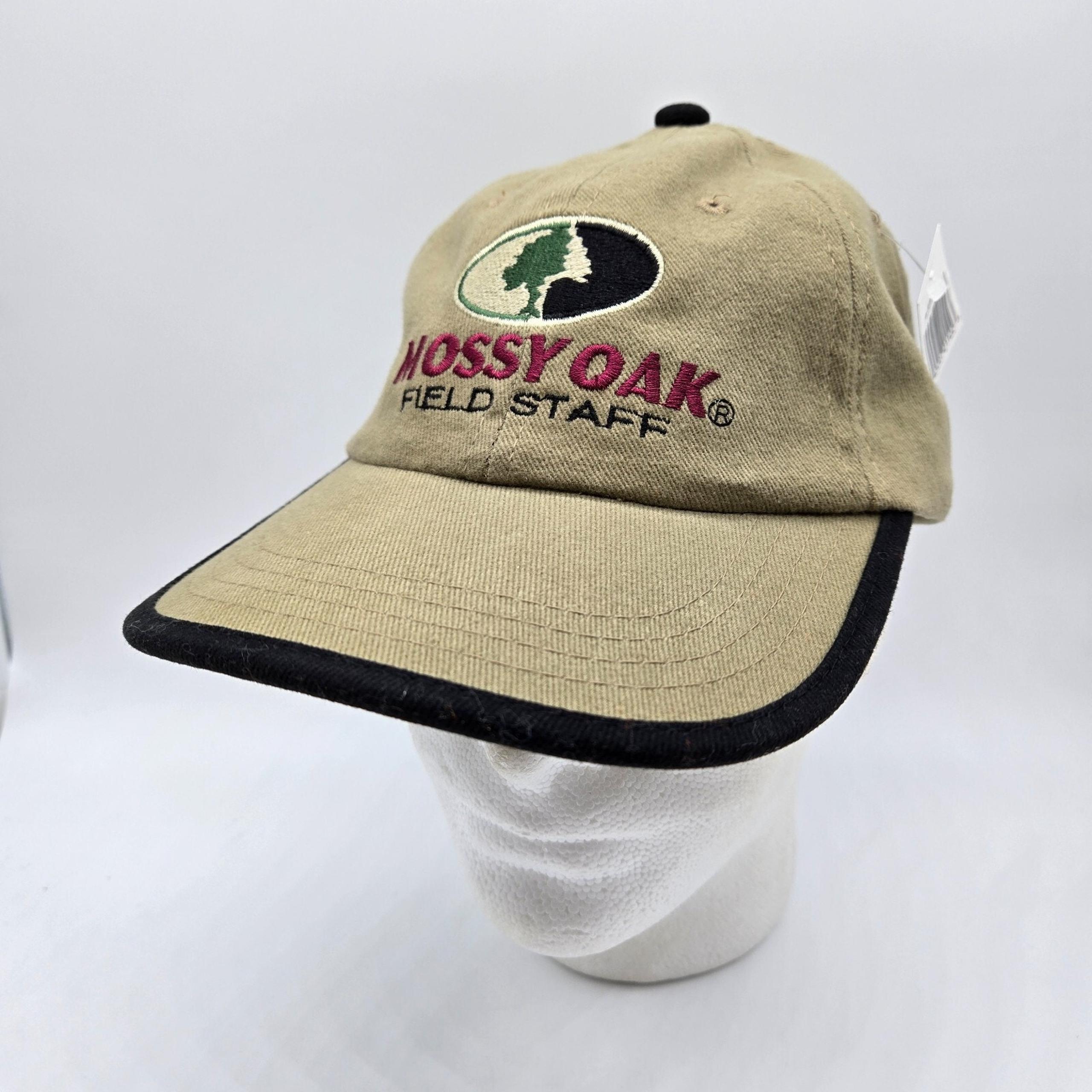 Mossy Oak Field Staff Brown Hat New Strapback Embroidered Y2K 2000s Vintage NOS