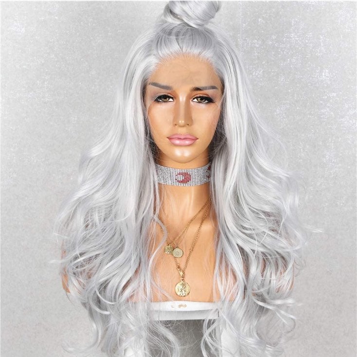 22 grey body wavy lacefront wig *NEW*