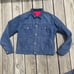 Vintage 70s JCPenneys Ranch Craft Denim Button Down Shirt Jacket Shacket Lined