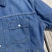 Vintage 70s JCPenneys Ranch Craft Denim Button Down Shirt Jacket Shacket Lined