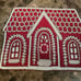 Gingerbread house beaded chargers set of two