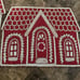 Gingerbread house beaded chargers set of two